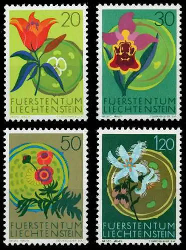 LIECHTENSTEIN 1970 Nr 521-524 postfrisch S216B56