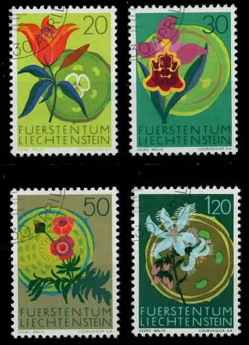 LIECHTENSTEIN 1970 Nr 521-524 gestempelt 5E7142