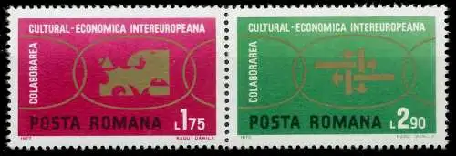 RUMÄNIEN 1972 Nr 3020+3021 postfrisch WAAGR PAAR S21BDCA