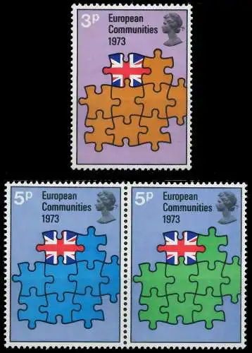 GROSSBRITANNIEN 1973 Nr 612-614mP postfrisch S21BEFE