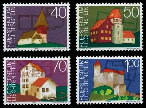 LIECHTENSTEIN 1975 Nr 630-633 postfrisch S21C2A2