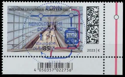 BRD BUND 2023 Nr 3760 ESST zentrisch gestempelt ECKE-URE 5EF45A