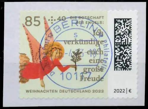 BRD BUND 2022 Nr 3729 zentrisch gestempelt Briefst³ck 5EF422