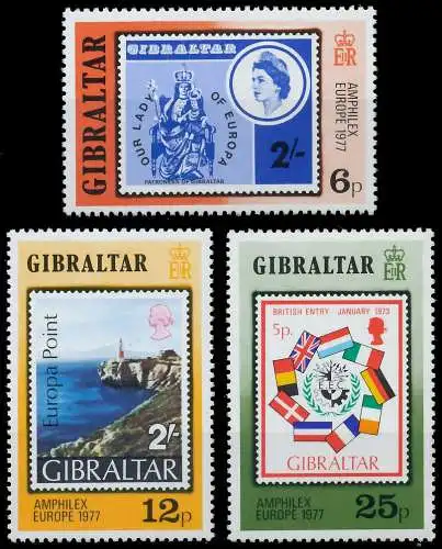 GIBRALTAR 1977 Nr 364-366 postfrisch S21FE9A