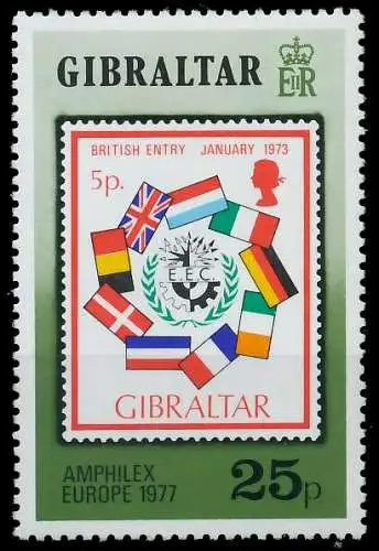 GIBRALTAR 1977 Nr 366 postfrisch S21FEA6