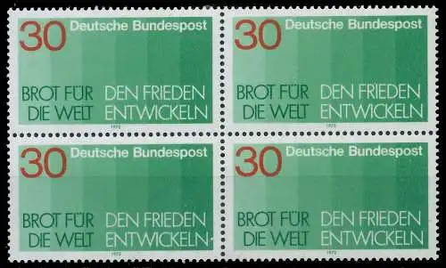 BRD BUND 1972 Nr 751 postfrisch VIERERBLOCK S227952
