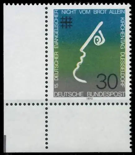 BRD BUND 1973 Nr 772 postfrisch ECKE-ULI 5FA8FE