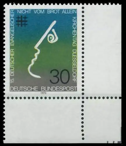 BRD BUND 1973 Nr 772 postfrisch ECKE-URE 5FA902