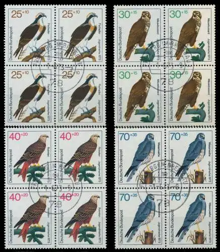BRD BUND 1973 Nr 754-757 zentrisch gestempelt VIERERBLOCK 5FA9DE