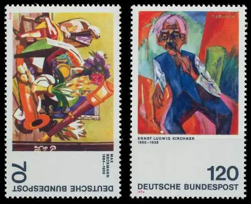 BRD BUND 1974 Nr 822-823 postfrisch S22F00E