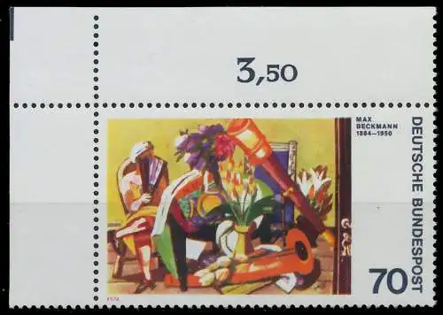 BRD BUND 1974 Nr 822 postfrisch ECKE-OLI S22F02E