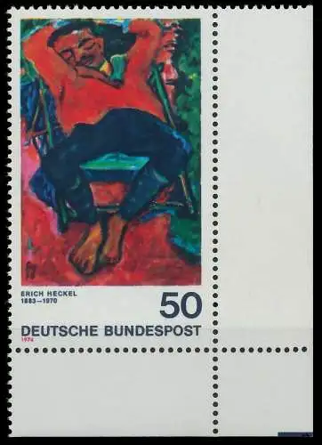 BRD BUND 1974 Nr 817 postfrisch ECKE-URE S2313B6