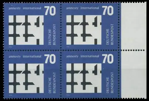 BRD BUND 1974 Nr 814 postfrisch VIERERBLOCK 5FE2E6