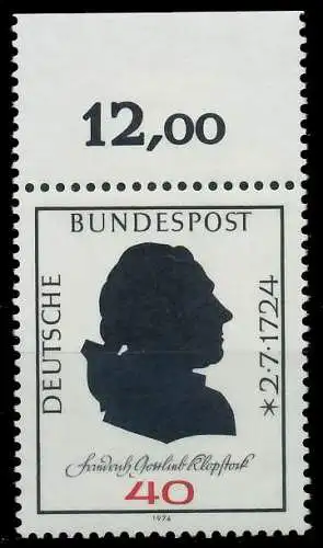 BRD BUND 1974 Nr 809 postfrisch ORA 5FE352