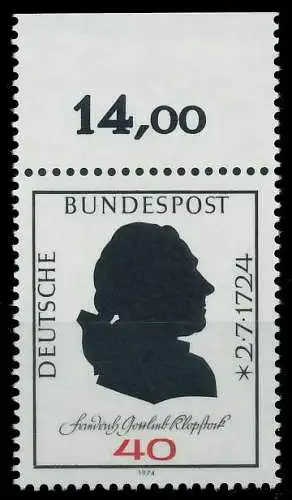 BRD BUND 1974 Nr 809 postfrisch ORA 5FE35E