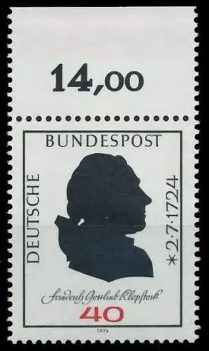 BRD BUND 1974 Nr 809 postfrisch ORA 5FE36E