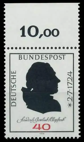 BRD BUND 1974 Nr 809 postfrisch ORA 5FE396