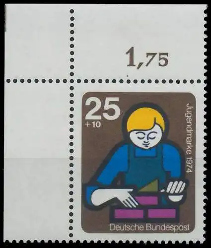 BRD BUND 1974 Nr 800 postfrisch ECKE-OLI 5FE54A