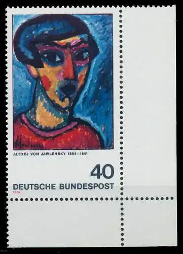 BRD BUND 1974 Nr 799 postfrisch ECKE-URE 5FE596