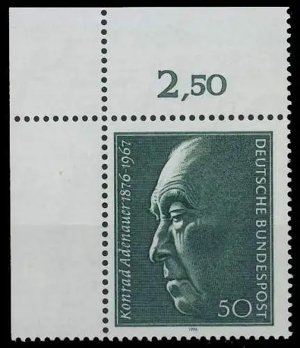 BRD BUND 1976 Nr 876 postfrisch ECKE-OLI 6003B6