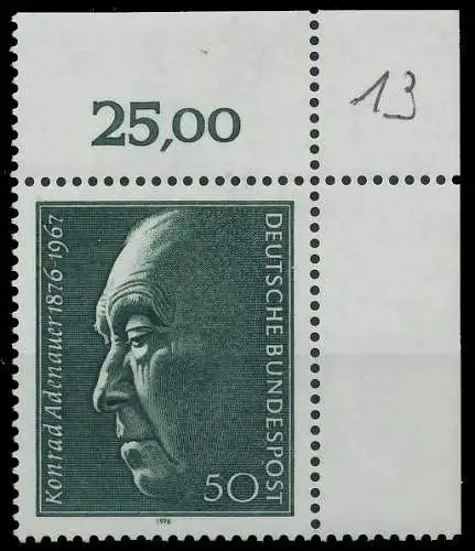 BRD BUND 1976 Nr 876 postfrisch ECKE-ORE 6003AA