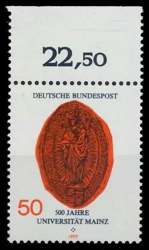 BRD BUND 1977 Nr 938 postfrisch ORA 6004AE