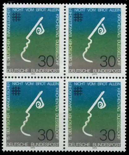BRD BUND 1973 Nr 772 postfrisch VIERERBLOCK 600656