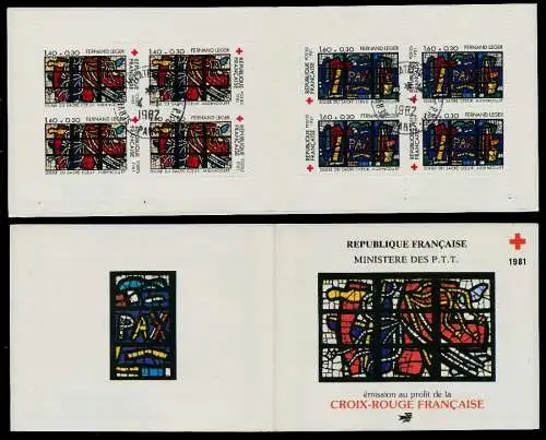FRANKREICH MARKENHEFTCHEN Nr MH 2295-2296 ZENTR S23384A