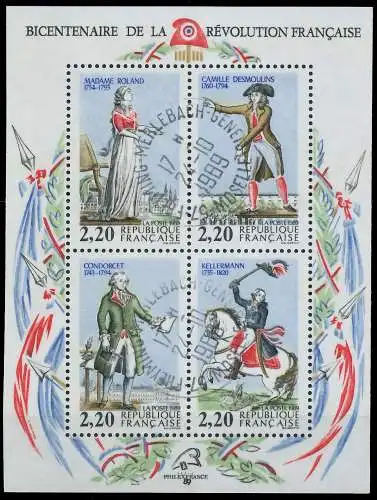 FRANKREICH Block 8 gestempelt 6006B2
