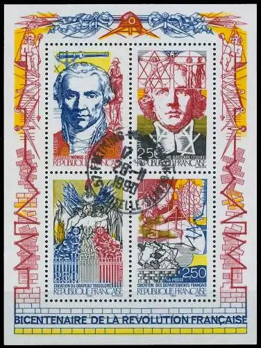 FRANKREICH Block 10 zentrisch gestempelt 6006C2