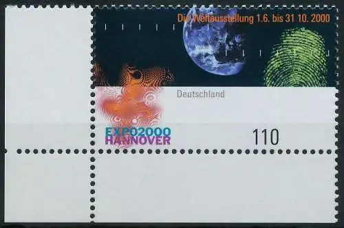 BRD BUND 2000 Nr 2130 postfrisch ECKE-ULI 60E9E2