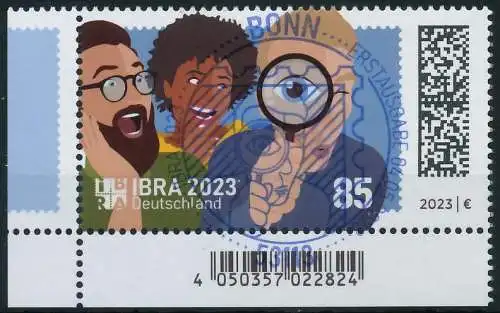 BRD BUND 2023 Nr 3766 ESST zentrisch gestempelt ECKE-ULI 61ECDA