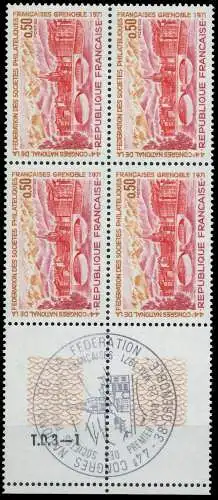 FRANKREICH 1971 Nr 1753L postfrisch VIERERBLOCK 61ED5A