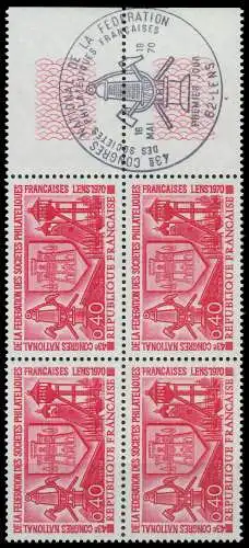 FRANKREICH 1970 Nr 1714 postfrisch VIERERBLOCK 61ED66