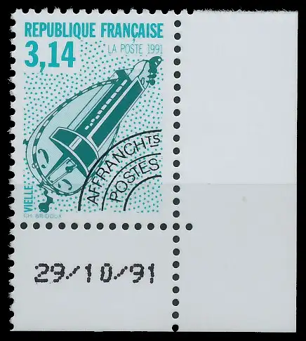 FRANKREICH 1992 Nr 2877A postfrisch ECKE-URE 61F14E