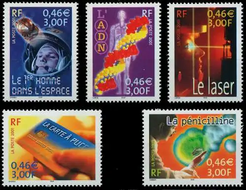 FRANKREICH 2001 Nr 3561-3565 postfrisch 61F226