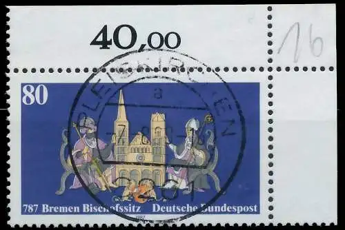 BRD BUND 1987 Nr 1329 zentrisch gestempelt ECKE-ORE 579C3E