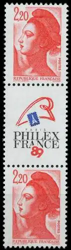 FRANKREICH 1985 Nr 2510AIZf-3S1 postfrisch 3ER STR 625306