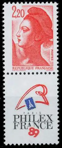 FRANKREICH 1985 Nr 2510AIZf-SP1 postfrisch SENKR PAAR 62538A
