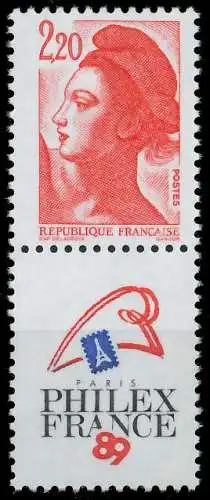 FRANKREICH 1985 Nr 2510AIZf-SP1 postfrisch SENKR PAAR 62531A