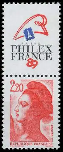 FRANKREICH 1985 Nr 2510AIZf-SP2 postfrisch SENKR PAAR 62532A