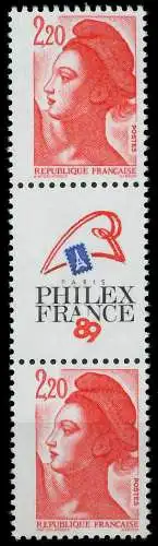 FRANKREICH 1985 Nr 2510AIZf-3S1 postfrisch 3ER STR 625372
