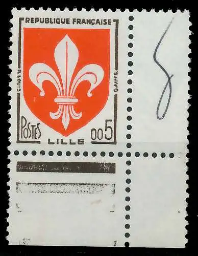 FRANKREICH 1960 Nr 1274 postfrisch 6254EE