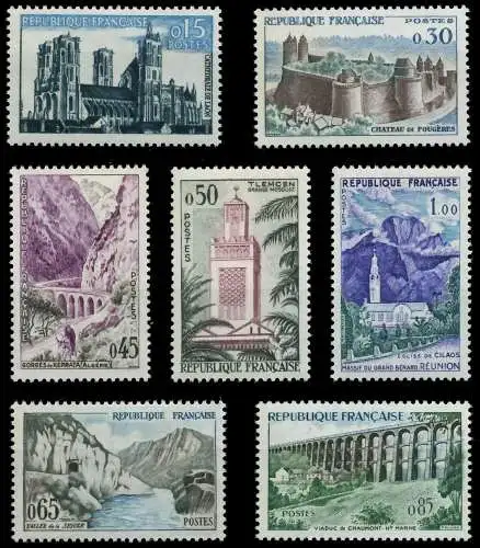 FRANKREICH 1960 Nr 1283-1289 postfrisch 62554E