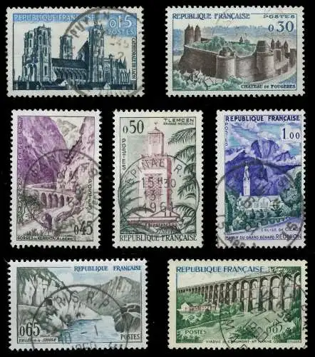 FRANKREICH 1960 Nr 1283-1289 gestempelt 625562