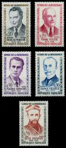 FRANKREICH 1960 Nr 1296-1300 postfrisch 62561A