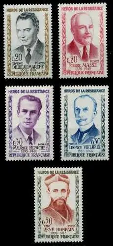 FRANKREICH 1960 Nr 1296-1300 postfrisch 62561E