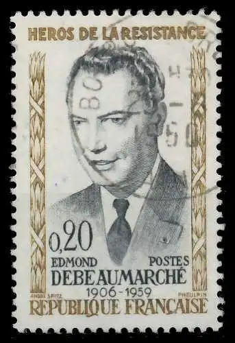FRANKREICH 1960 Nr 1296 gestempelt 62566E