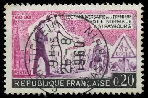 FRANKREICH 1960 Nr 1307 zentrisch gestempelt 6256C6