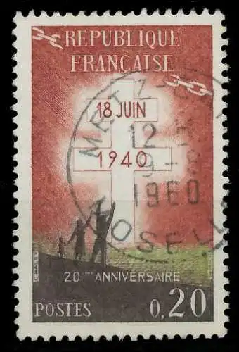 FRANKREICH 1960 Nr 1315 zentrisch gestempelt 625736